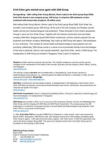 Vorschau Bild von English version of press release