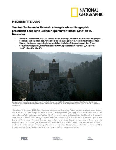 Vorschau Bild von Voodoo-Zauber oder Sinnestäuschung: National Geographic präsentiert neue Serie "Auf den Spuren verfluchter Orte" ab 13. Dezember (FOTO)