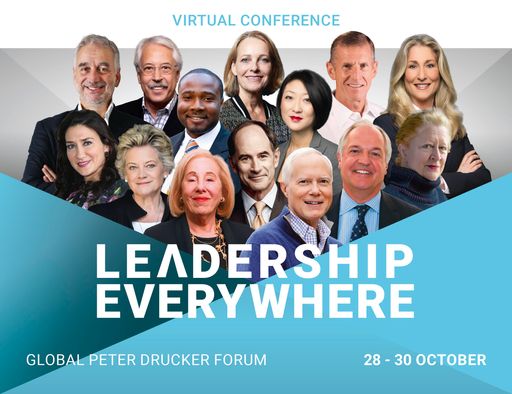  Top-Speaker beim diesjährigen virtuellen Peter
Drucker-Forum