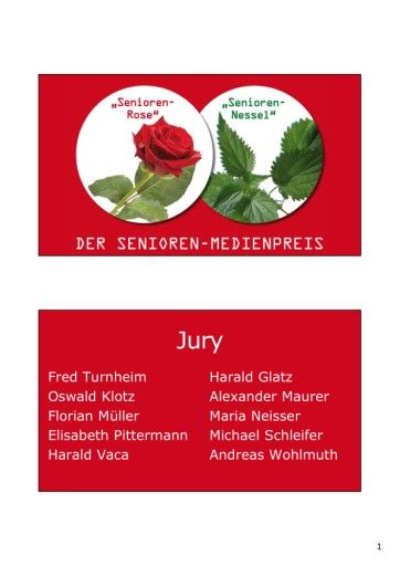 Vorschau Bild von Alle Nominierungen und Preisträger der "Senioren-Rose" und "Senioren-Nessel" 2019 in der Übersicht