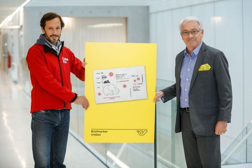 Die neue Corona-Briefmarke der Österreichischen Post