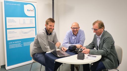  Das Team rund um lixtec (v.l.n.re.: Andreas
Schnegg-Primus, Gerold Meininger, Günther Spath)
