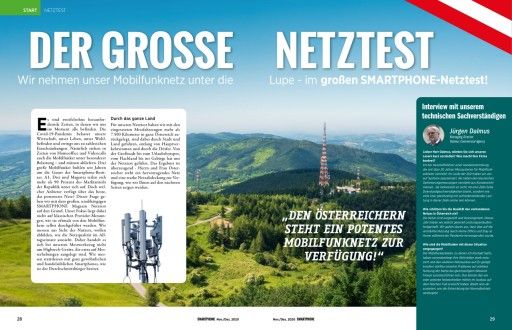 Vorschau Bild von Smartphone Magazin Netztest 2021.