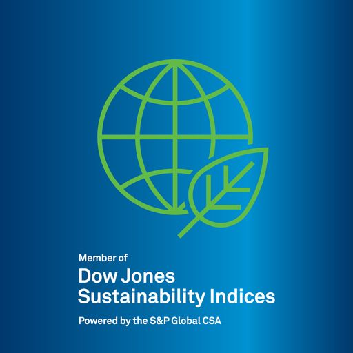 Logo OMV im Dow Jones Sustainability Index