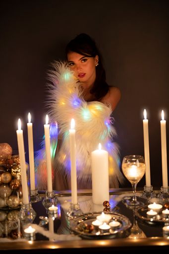 Maibritt beim Cover-Fotoshooting