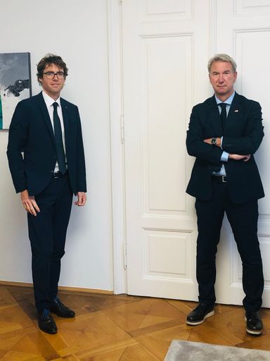 Dr. Günther Gast (links) und Dr. Dietmar Czernich