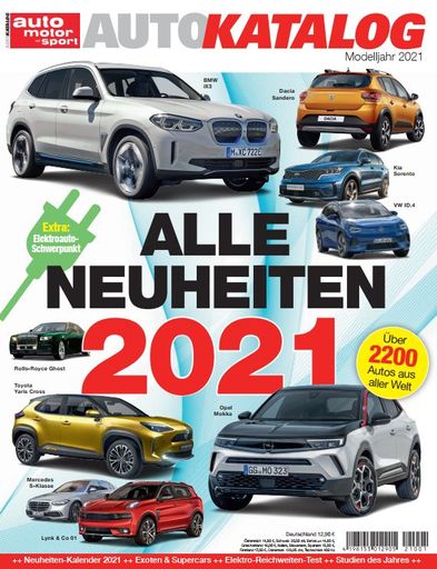 Cover AUTOKATALOG 2021 / Weiterer Text über ots und
www.presseportal.de/nr/133390 / Die Verwendung dieses Bildes ist für
redaktionelle Zwecke honorarfrei. Veröffentlichung bitte unter
Quellenangabe: "obs/Motor Presse Stuttgart, AUTO MOTOR UND SPORT"