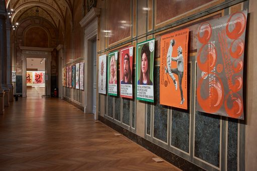  MAK-Ausstellungsansicht, 2020: „100 BESTE PLAKATE
19. Deutschland Österreich Schweiz“