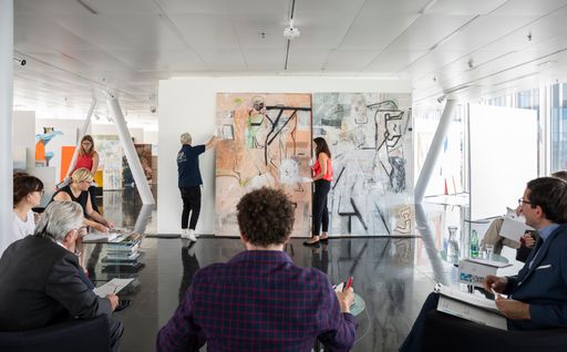 Vorschau Bild von Jurysitzung in der STRABAG Artlounge 2020