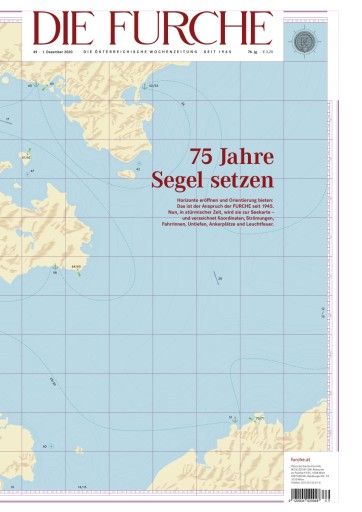 Vorschau Bild von 75 Jahre FURCHE: die Titelseite der Ausgabe vom 1. 12. 2020