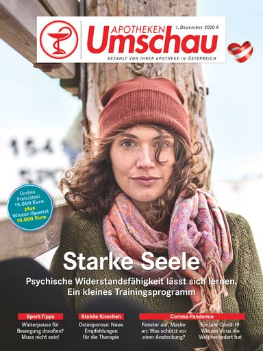 Titelcover der Apotheken Umschau 12B/2020 für Österreich. Die
Verwendung dieses Bildes ist für redaktionelle Zwecke honorarfrei,
es darf jedoch nur im Zusammenhang mit der Pressemeldung und
Quellenangabe veröffentlicht werden. / Weiterer Text über ots und
www.presseportal.de/nr/52678 / Veröffentlichung bitte unter
Quellenangabe: "obs/Wort & Bild Verlag - Gesundheitsmeldungen"