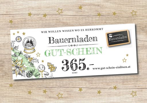Vorschau Bild von bauernladen.at Gut-Schein im Wert von 365 Euro