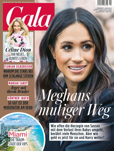 GALA Cover 50/2020 (EVT: 3. Dezember 2020) / Weiterer Text über
ots und www.presseportal.de/nr/6106 / Die Verwendung dieses Bildes
ist für redaktionelle Zwecke honorarfrei. Veröffentlichung bitte
unter Quellenangabe: "obs/Gruner+Jahr, Gala"