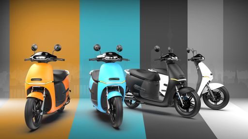 Der neue Elektro-Roller HORWIN EK1 ist ab Jänner
2021 in den Farben Orange, Mittelblau, Schwarz matt und Weiß
verfügbar.