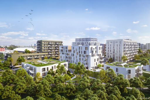 Aussicht auf das neue Wohnquartier AM PARK