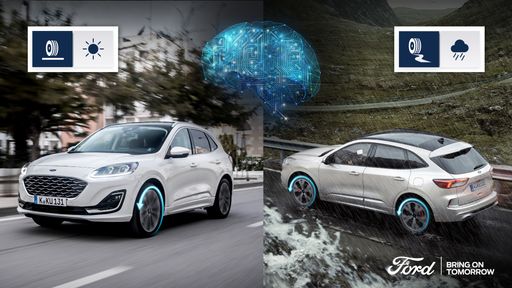 Vorschau Bild von Ford Kuga Voll-Hybrid: Künstliche Intelligenz des Allrad-Systems
hilft auf rutschiger Fahrbahn und spart Kraftstoff / 16:9 / Weiterer
Text über ots und www.presseportal.de/nr/143363 / Die Verwendung
dieses Bildes ist für redaktionelle Zwecke honorarfrei.
Veröffentlichung bitte unter Quellenangabe: "obs/Ford Motor Company
(Austria) GmbH"