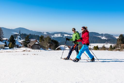 Schneeschuhwandern in der sanften Winterhügelwelt
Mühlviertel.