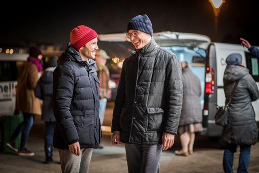  Klaus Schwertner (Caritas Wien) und Jan Trionow
(Drei) wollen gemeinsam was bewegen.