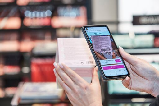Produkte mit der shopreme Scan & Go Web App scannen und bezahlen.