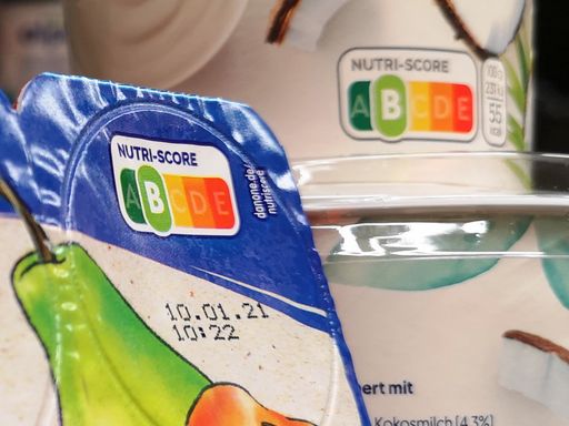 Nutri-Score Kennzeichnung auf Lebensmitteln im
Supermarkt