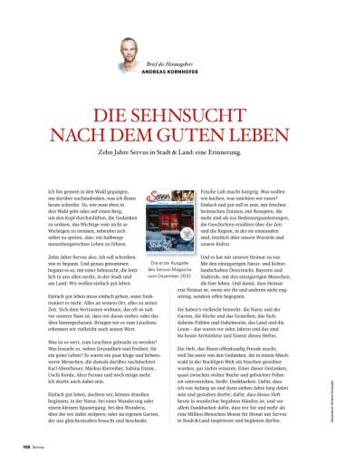 Vorschau Bild von Servus Herausgeberbrief Andreas Kornhofer