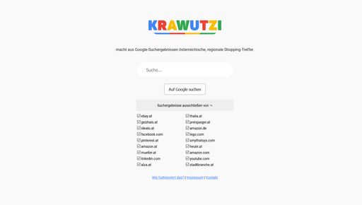 Vorschau Bild von krawutzi.at - Startseite (Suche)