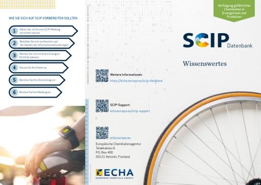 Vorschau Bild von Dokument von der ECHA zu SCIP!