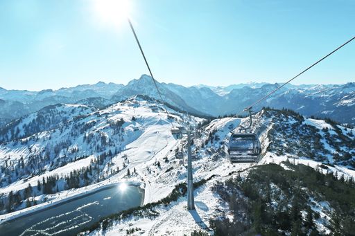 Vorschau Bild von Die neue Verbindungsbahn Panorama Link verbindet
die beiden Skigebiete Snow Space Salzburg und
Flachauwinkl/Zauchensee