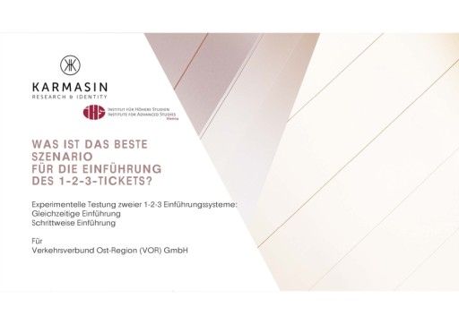 Vorschau Bild von Von Karmasin/IHS erstellte österreichweiten repräsentative Studie zur Einführung des 1-2-3-Klimatickets: 66% der Befragten sprechen sich für eine gleichzeitige Einführung aller Stufen des Tickets aus. Nur 17% ist der Einführungszeitraum egal.