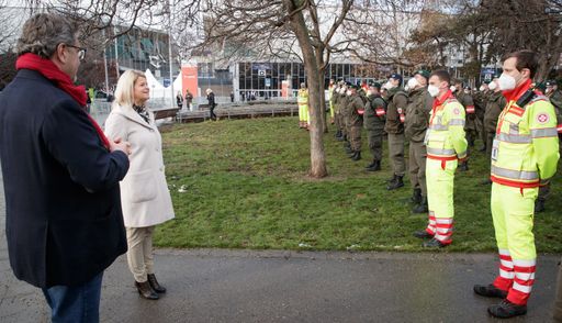 Pressekonferenz von FBM Tanner und Stadtrat Hacker
am 07 01 2021.