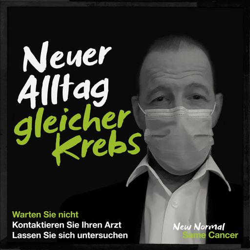 Kampagne „New Normal, Same Cancer, zu Deutsch
„Neuer Alltag, gleicher Krebs“ zielt darauf ab, das Bewusstsein für
die Notwendigkeit fortlaufenden Krebsbehandlung zu schärfen oder
eine medizinische Fachkraft aufzusuchen, sollten mögliche
Krebssymptome vorliegen.