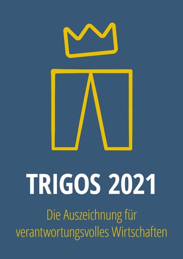 Vorschau Bild von Das Logo des TRIGOS 2021 - die Auszeichnung für
verantwortungsvolles Wirtschaften