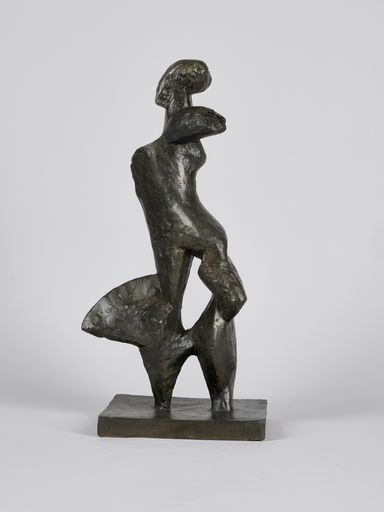 Vorschau Bild von Josef Pillhofer (1921–2010), Radfahrerin, 1951,
Bronze, 58 x 58 x 21 cm, Privatbesitz