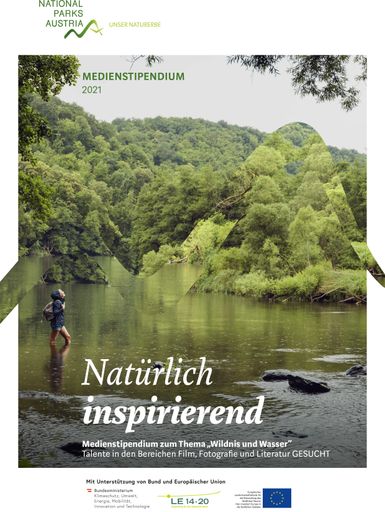 Vorschau Bild von Das Nationalparks Austria Medienstipendium geht in die 7. Runde.
Dieses Jahr dreht sich dabei alles um das Thema "Wildnis und
Wasser".