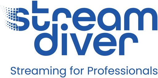 Vorschau Bild von Streamdiver Logo für Nutzung auf weißem Hintergrund