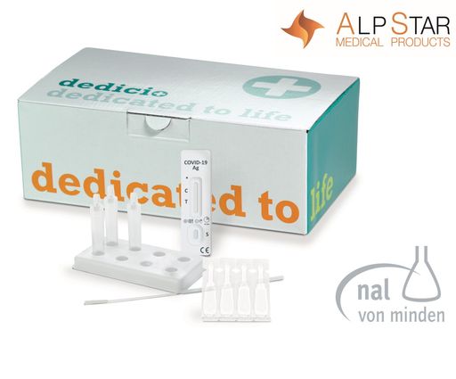  ALPSTAR bringt mit dem dedicio® COVID-19 Ag plus
Schnelltest den ersten Antigen-Schnelltest der neuesten Generation
für die Heimanwendung nach Österreich.