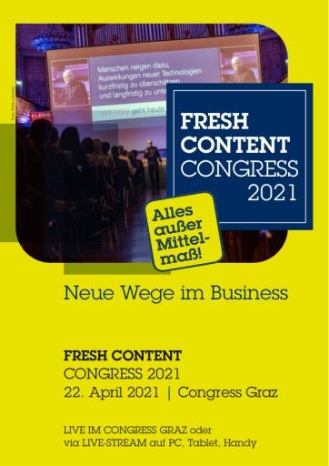 Vorschau Bild von Info-Folder FRESH CONTENT Congress 2021