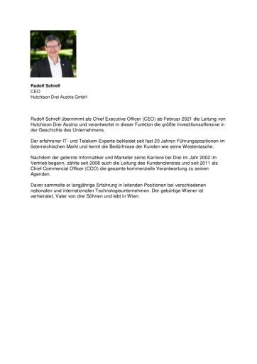 Vorschau Bild von Lebenslauf Rudolf Schrefl