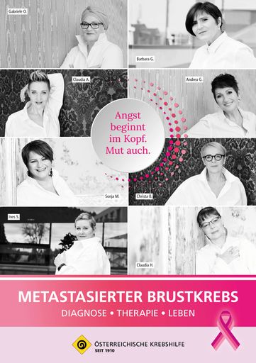 Vorschau Bild von Die Broschüre "Metastasierter Brustkrebs" ist
kostenlos bei der Krebshilfe im Bundesland erhältlich oder als
Download unter www.krebshilfe.net.