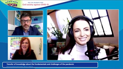  #EUROPAgegenCovid19 Initiative ausgezeichnet mit
EESC Civil Solidarity Prize der EU