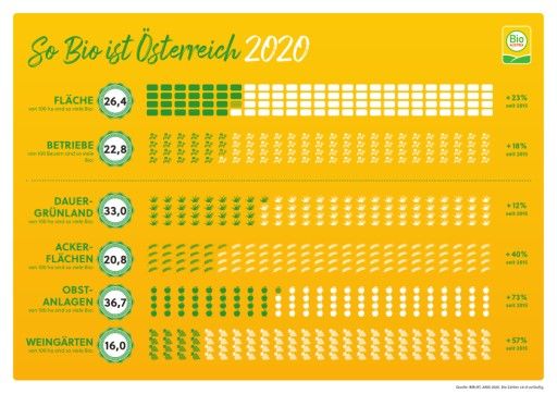 Vorschau Bild von Übersicht Bio Gesamtzahlen und Bio-Kulturen inklusive Wachstum seit dem Jahr 2015