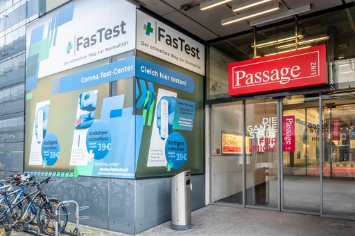Neues FasTest Test Center in der Passage Linz