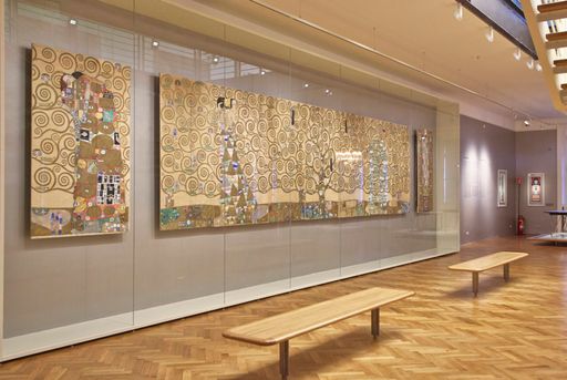  Gustav Klimt, Entwurfszeichnungen für den Fries im
Speisezimmer des Palais Stoclet, Brüssel, Wien 1910/11
MAK-Schausammlung Wien 1900 © MAK/Georg Mayer