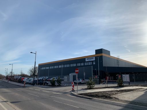 Das neue Verteilzentrum von Amazon in Wien