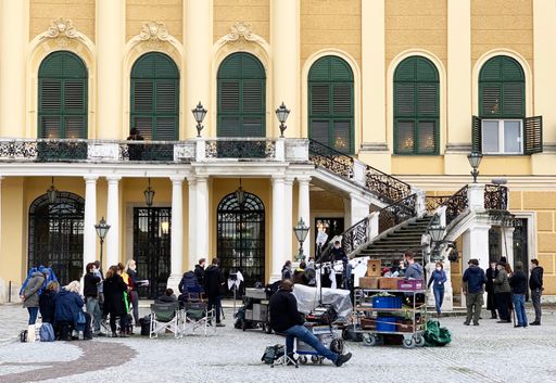 Vorschau Bild von Dreharbeiten beim Schloss Schönbrunn