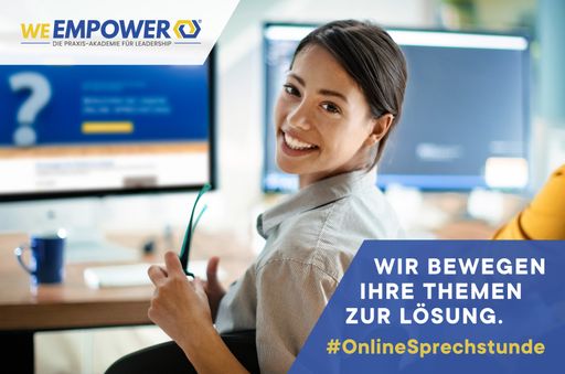 Mit mentaler Stärke, selbstbestimmt und motiviert: Das Angebot
der #OnlineSprechstunde von weEmpower hilft Menschen,
Herausforderung im Daily Business aus eigenem Antrieb anzugehen und
somit das eigene Arbeitsleben im Heute zu verbessern. Die
#OnlineSprechstunde können Mitarbeitende und Führungskräfte in
Deutschland, Österreich und der Schweiz selbst online buchen: 24/7,
völlig unkompliziert und hundertprozentig anonym. Verwendung dieses
Bildes ist für redaktionelle Zwecke unter Beachtung ggf. genannter
Nutzungsbedingungen honorarfrei. Veröffentlichungen bitte mit
Bildrechtehinweis. / Weiterer Text über ots und
www.presseportal.de/nr/153705 / Die Verwendung dieses Bildes ist für
redaktionelle Zwecke unter Beachtung ggf. genannter
Nutzungsbedingungen honorarfrei. Veröffentlichung bitte mit
Bildrechte-Hinweis.