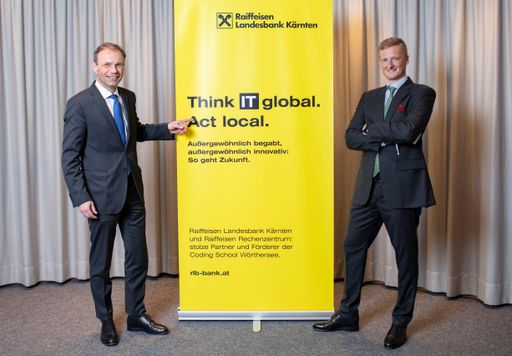 Die Raiffeisen Landesbank Kärnten (RLB Kärnten)
freut sich, die Fortsetzung der Kooperation mit der Coding School
Wörthersee bekannt zu geben.