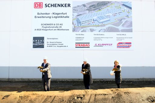 Spatenstich in Klagenfurt, DB Schenker