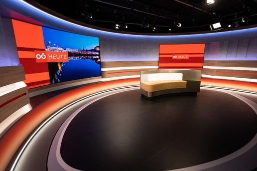 Vorschau Bild von Das neue "Oberösterreich heute"-Studio.