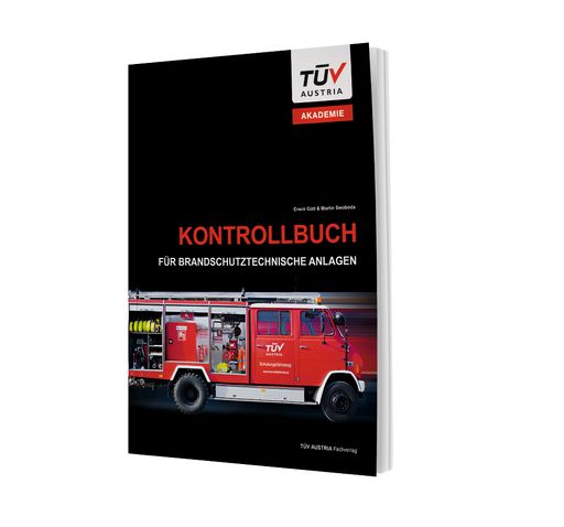 Das neue Kontrollbuch für alle im Brandschutz
prüfpflichtigen Gewerke, erschienen im TÜV AUSTRIA Fachverlag, ist
ein praktikables Einschreibebuch für die
Brandschutzverantwortlichen. Damit können die vorgeschriebenen
Kontrollen leichter durchgeführt werden. tuvaustria.com/verlag